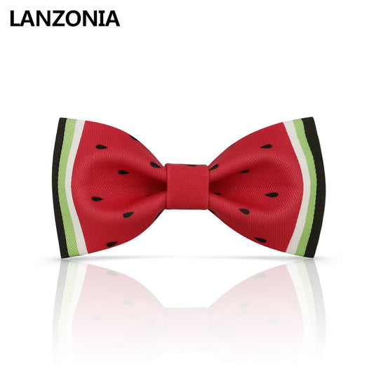 Lanzonia Boy's Bowtie Funny Watermelon Pattern Kids Bow Tie - Lanzonia