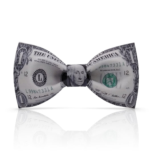 Lanzonia Mens Novelty Funny Bowtie Money Patterned Bow Tie for Holiday New Years Eve