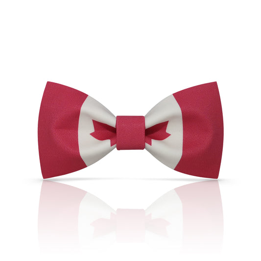 Lanzonia Boys Canada Funny Bow Tie Kids Patriotic Canadian Flag Patterned Designer Bowtie for Birthday Party Holiday