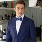 Lanzonia Feather Men's Bowtie Handmade Bow Tie for Party Holiday Ball Wedding