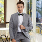 Lanzonia Men's Feather Bow Tie Handmade Black  Peacock Bowtie for Wedding Holiday