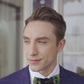 Lanzonia Mens Feather Bow Tie Handmade Peacock Bowtie for Wedding Holiday Party