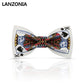 Lanzonia Boy's Bowtie Funny Poker Pattern Bow Tie for Kids - Lanzonia