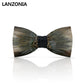 Lanzonia Boy's Bowtie Handmade Feather Bow Tie for Kids - Lanzonia