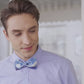 Lanzonia Men's Designer Bowtie Blue Oil Painting Bow Tie for Holiday New Party Birthday