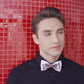 Lanzonia Mens White Funny Poker Bowtie Different Types of Bow Tie for Holiday New Years Eve