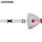 Lanzonia Men's Luncky Wedding Bowtie A of Hearts Poker Print Bow Tie - Lanzonia
