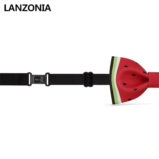 Lanzonia Boy's Bowtie Funny Watermelon Pattern Kids Bow Tie - Lanzonia