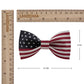 Lanzonia Mens Fashion U.S. American Flag USA. Patterned Bow Tie - Lanzonia
