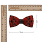 Lanzonia Boy's Bowtie Handmade Feather Red Bow Tie for Kids - Lanzonia