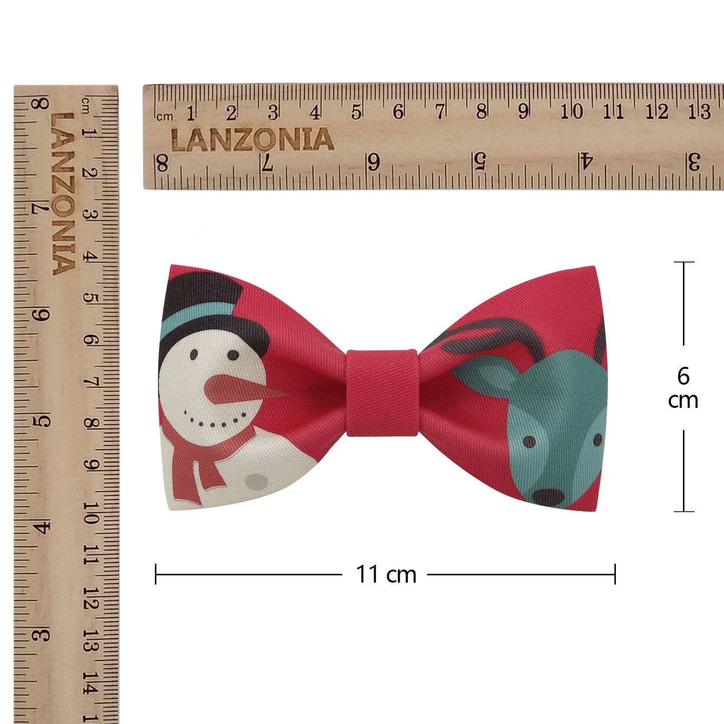 Lanzonia Men's Novelty Bow Tie Funny Snowman Designer Bowtie for Xmas Christmas Holiday New Years Eve