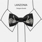Lanzonia Mens Novelty Skeleton Bow Tie Funny Skull Designer Bowtie for Holiday Halloween