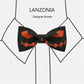 Lanzonia Mens Novelty Bow Tie Funny Pumpkin Pattern Designer Bowtie for Holiday Halloween