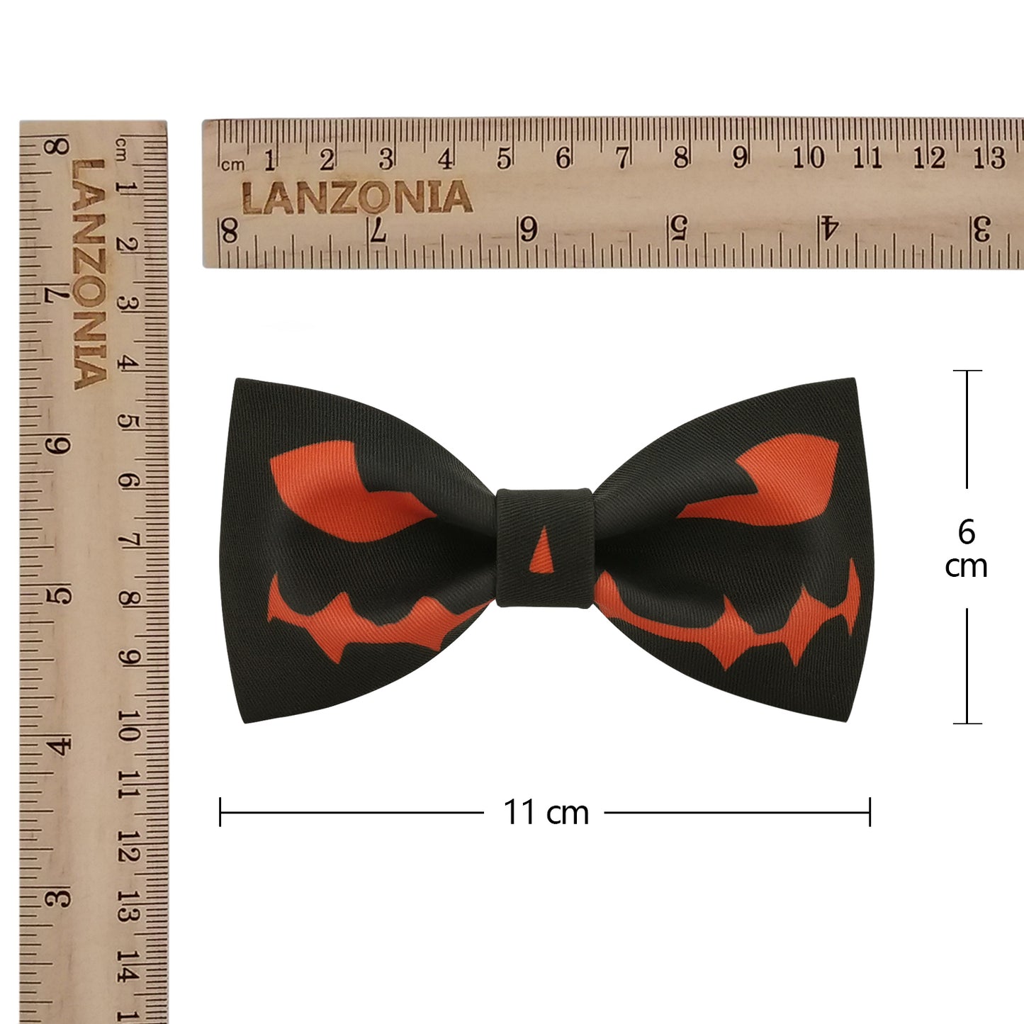 Lanzonia Mens Novelty Bow Tie Funny Pumpkin Pattern Designer Bowtie for Holiday Halloween