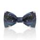 Lanzonia Funny Bowtie Men Moon and Star Night print Bow Tie for Party Holiday Brithday