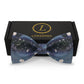 Lanzonia Funny Bowtie Men Moon and Star Night print Bow Tie for Party Holiday Brithday