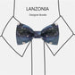 Lanzonia Funny Bowtie Men Moon and Star Night print Bow Tie for Party Holiday Brithday