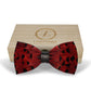 Lanzonia Mens Wedding Wine Red Bowtie Feather Hnadmade Bow Tie