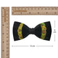 Lanzonia Men's Feather Bow Tie Handmade Black  Peacock Bowtie for Wedding Holiday
