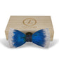 Lanzonia Men's Bowtie Wedding Handmade Feather Bow Tie