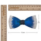 Lanzonia Men's Bowtie Wedding Handmade Feather Bow Tie