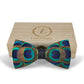 Lanzonia Men's Feather Bow Tie Handmade Peacock Bowtie for Wedding Holiday Party