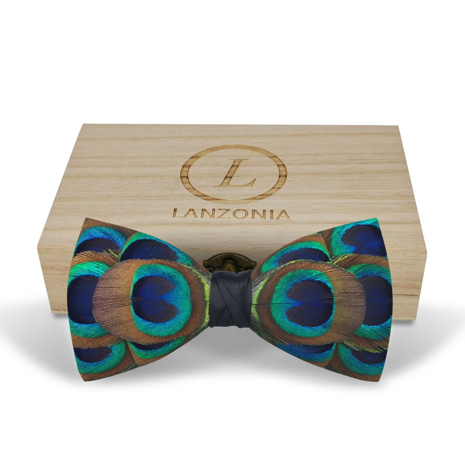 Original Feather Bow Tie in Peacock by Brackish Bow Ties – Country Club Prep