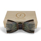 Lanzonia Feather Bowtie Handmade Mens Wedding Bow Tie
