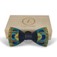 Lanzonia Mens Feather Bow Tie Handmade Peacock Bowtie for Wedding Holiday Party