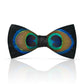 Lanzonia Men's Feather Bow Tie Handmade Peacock Bowtie for Wedding Holiday Party