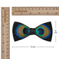 Lanzonia Men's Feather Bow Tie Handmade Peacock Bowtie for Wedding Holiday Party
