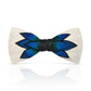 Lanzonia Men's Feather Bow Tie Handmade Bowtie for Wedding Holiday Party