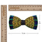 Lanzonia Men's Feather Bow Tie Handmade Peacock Bowtie for Wedding
