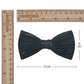 Lanzonia Men's Feather Bowtie Handmade Black Bow Tie for Wedding Holiday Formal Party Business