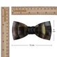 Lanzonia Men's Feather Bow Tie Handmade Bowtie for Wedding Holiday Formal Party Business