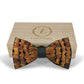 Lanzonia Feather Bowtie Handmade Wedding Brown Mens Bow Tie for Wedding