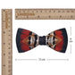 Lanzonia Men Feather Bow Tie Handmade Bowtie for Wedding Holiday Party