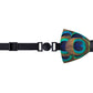 Lanzonia Boy's Peacock Feather Bow Tie Kid's Handmade Bowtie for Brithday Holiday Party