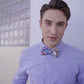 Lanzonia Men's Funny Bowtie Fashion Colorful Graffiti Letter Bow Tie for Holiday New Party Birthday